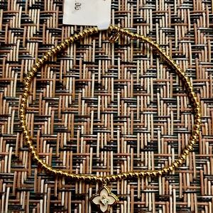 Brand new Sydney Evan 14k Beaded Bracelet. Moroccan flower with diamond.